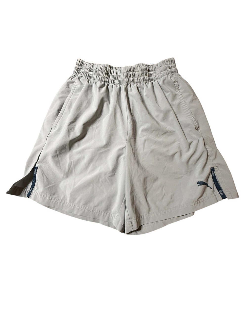 Puma Boys Athletic Shorts Gray Size Large Big Kids Active Gym Performance